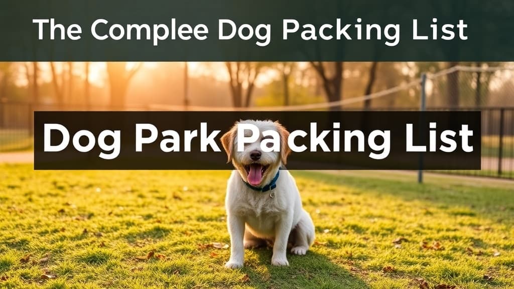 The Complete Dog Park Packing List: Everything You Need for the Perfect Visit