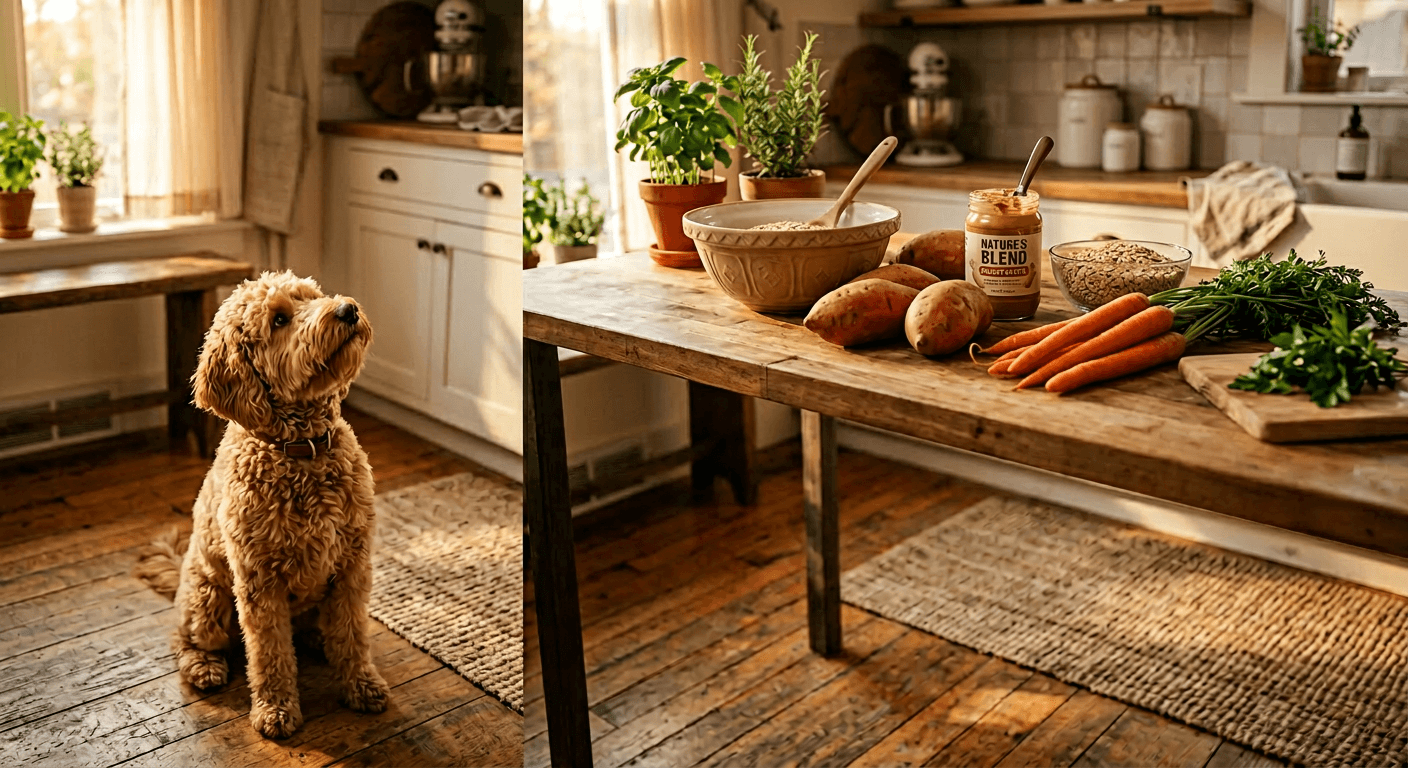 Healthy Dog Treats You Can Make at Home: Auggie's Kitchen-Tested Guide - hero image - healthy dog food treats