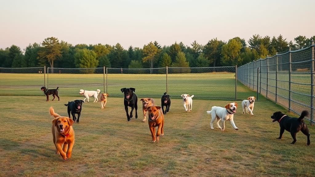 Dog Park at Lions Park dog park in Willmar, MN