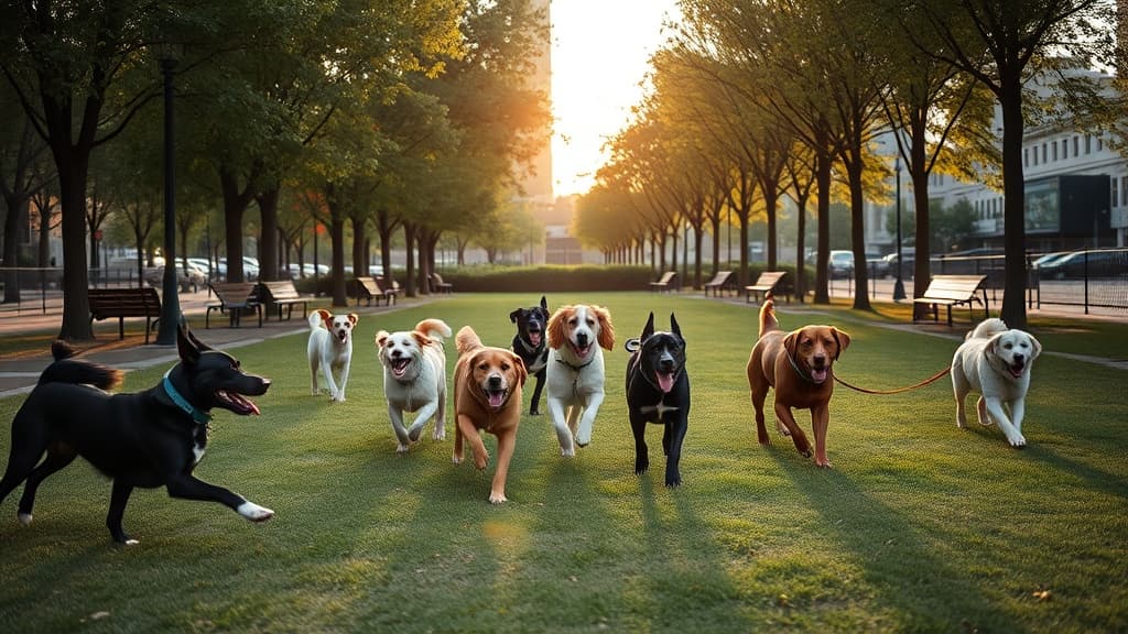 Leash-free zone dog park in Toronto, CA-ON