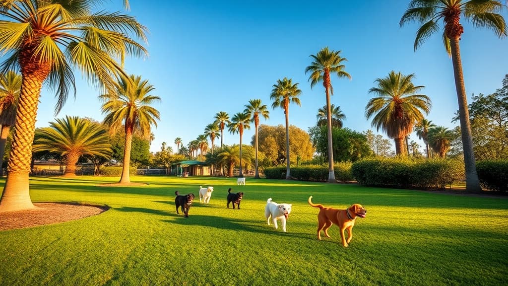 Elings Meadow dog park in Goleta, CA