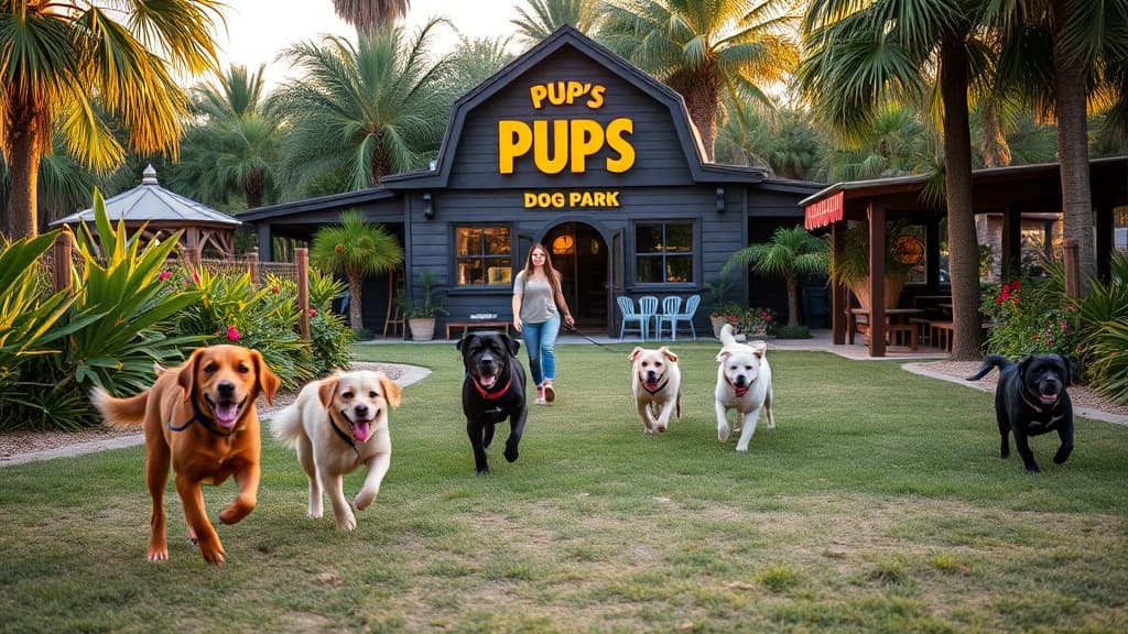 Pups Pub dog park in Tampa, FL