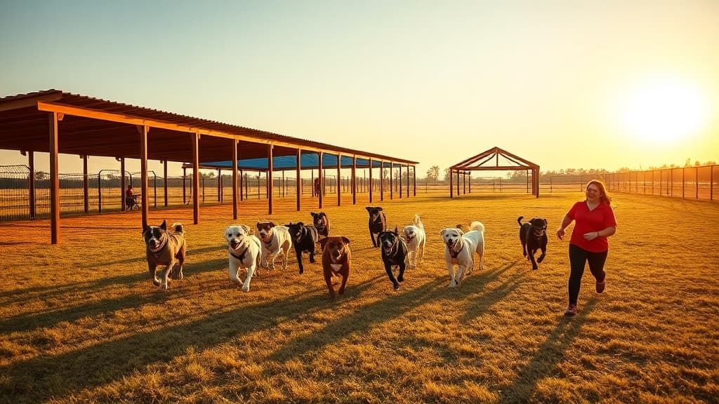 Large Dog Paddock dog park in Grapevine, TX
