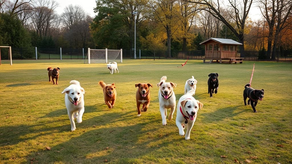 Bark Park dog park in Riverside, MD