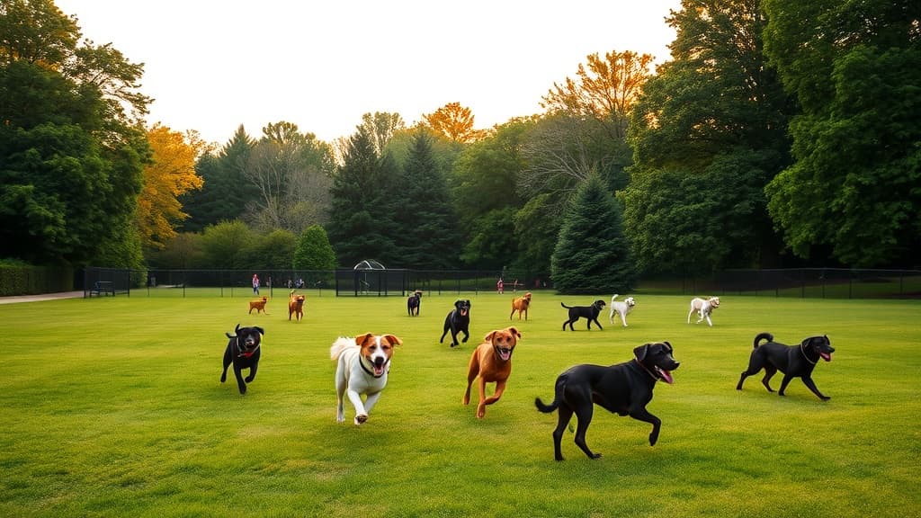 Wiggly Field dog park in Alexandria, VA