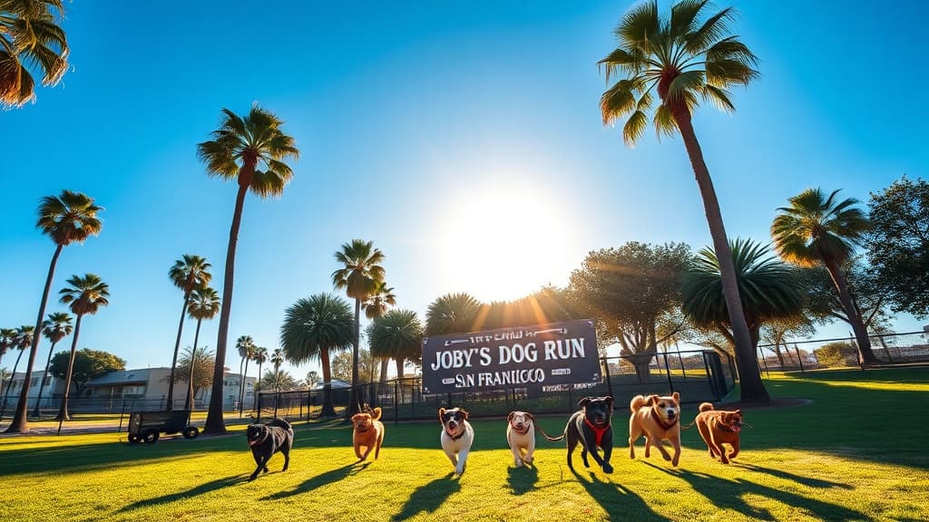 Joby's Dog Run dog park in San Francisco, CA