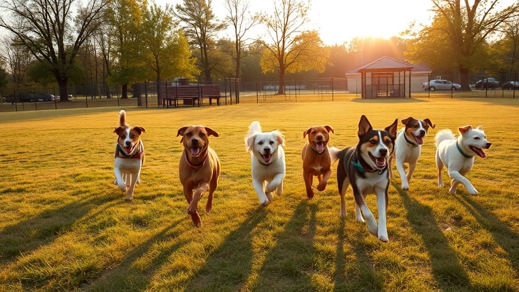Katz dog park dog park in DeKalb, IL