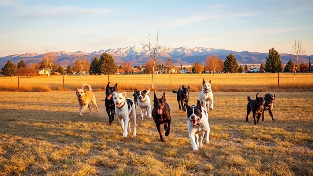 Large Dog Area dog park in Aurora, CO