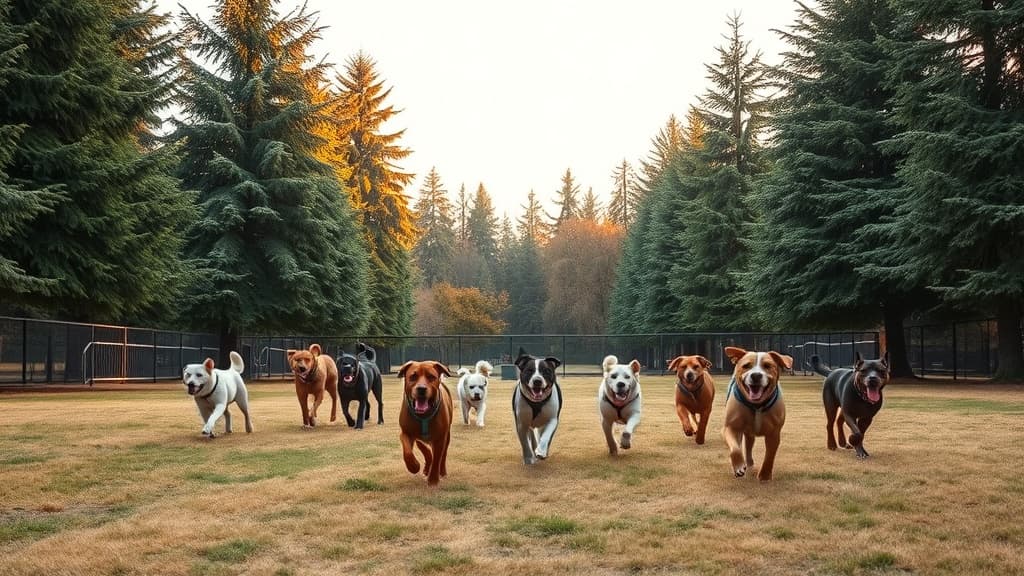 Olin Fields Bark Park dog park in Everett, WA