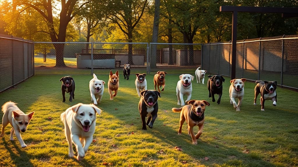 Dog Park at 1600 Park dog park in Hoboken Joint Penton Pavillion, NJ