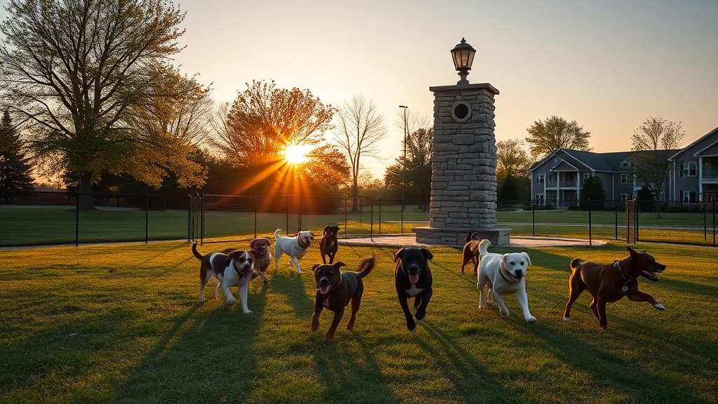 Stonepost at Lakeside Apartment Dog Park dog park in Olathe, KS