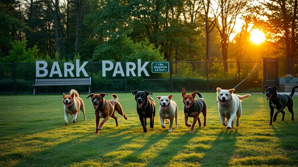 Bark Park dog park in Hopkinton, MA