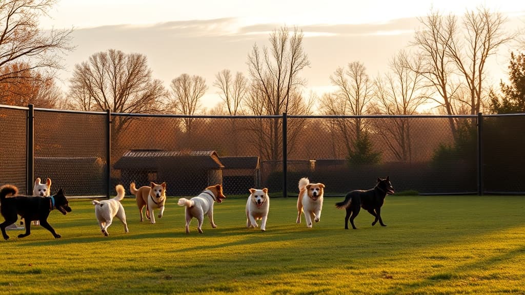 Dog Park at Uŋčí Makhá Park dog park in St. Paul, MN