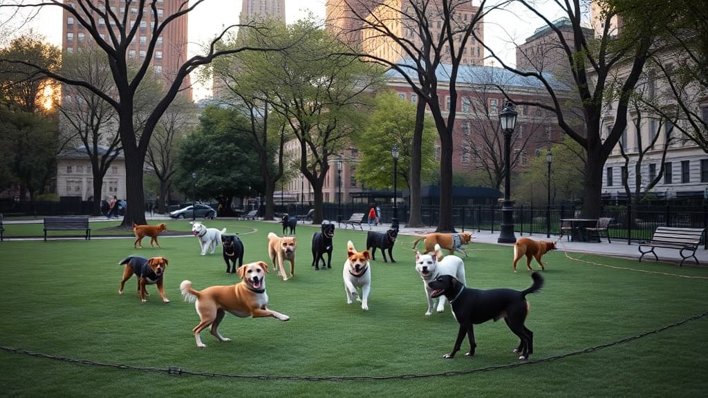 Washington Square Park Dog Run dog park in New York, NY