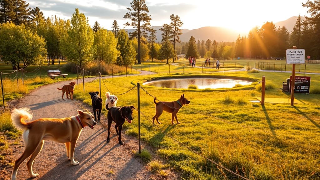 Dornix Park dog park in Big Timber, MT