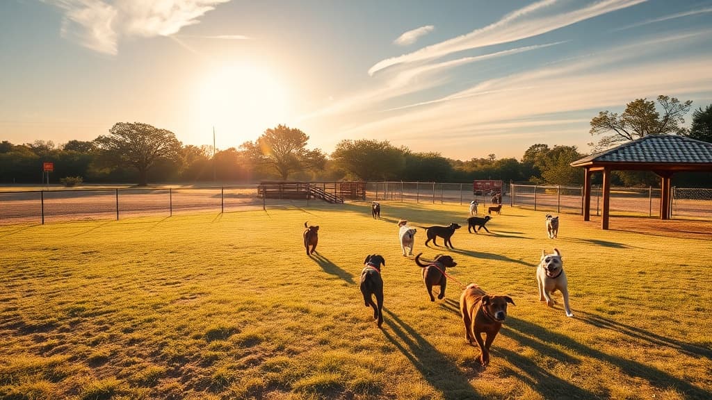 Bark Park dog park in Georgetown, TX
