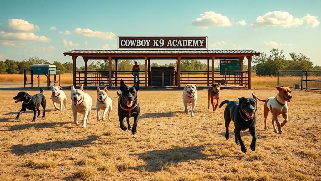 Cowboy K9 Academy dog park in Georgetown, TX