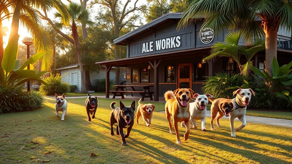 Pinellas Ale Works Brewery & Tap Room dog park in Saint Petersburg, FL