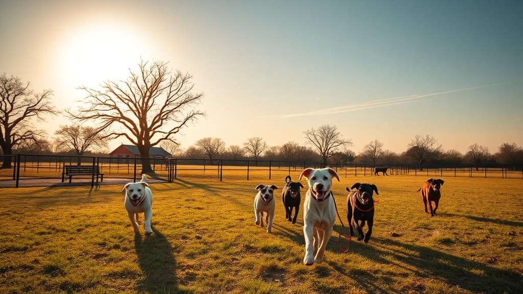The Acre dog park in Austin, TX