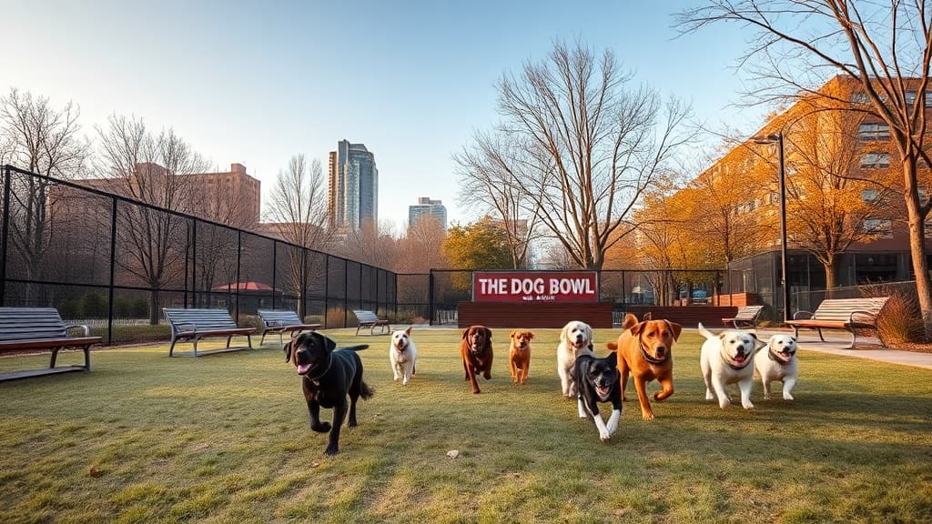 The Dog Bowl dog park in Toronto, CA-ON