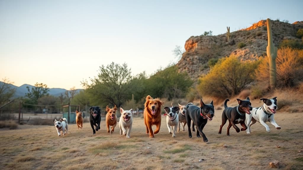 Roper Lake Dog Run dog park in Cactus Flat, AZ