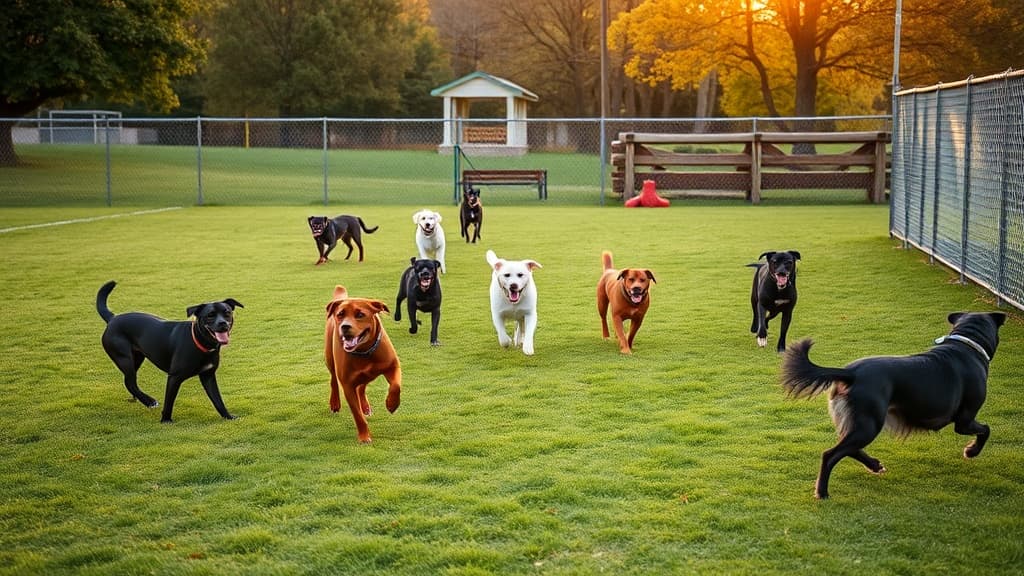 Dog Park at Broadneck Park dog park in Annapolis, MD