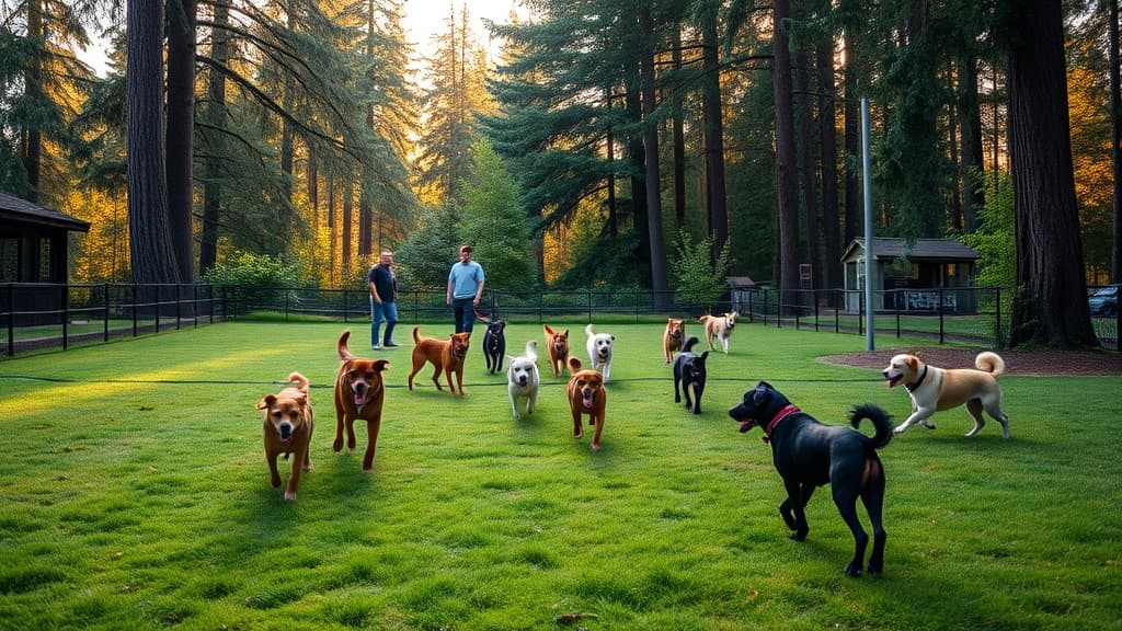 Bark Park dog park in Talent, OR