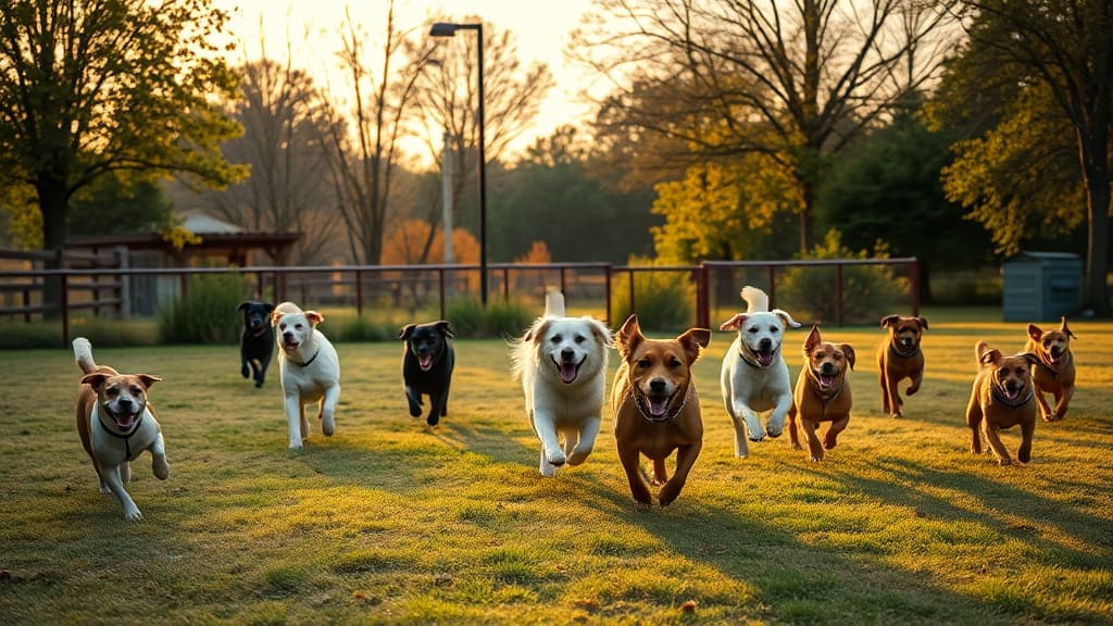 Skiptown dog park in Charlotte, NC