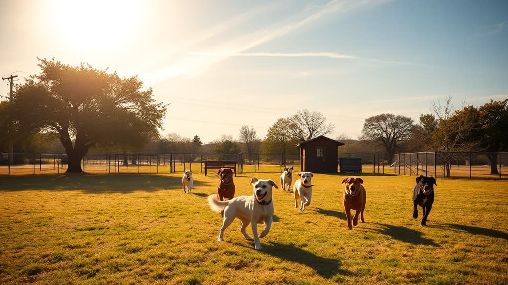 Rally's ReTREAT dog park in Austin, TX