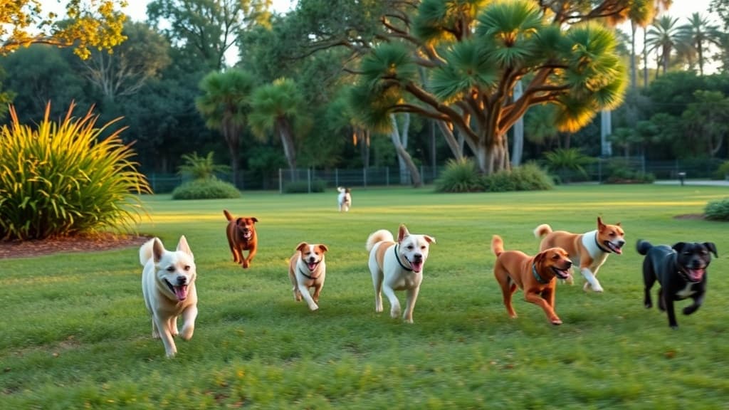 Dog Leg Woods dog park in Lakeland, FL