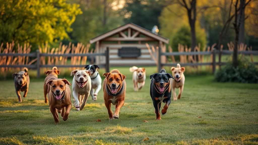 Canine Meadows dog park in Kirtland, OH