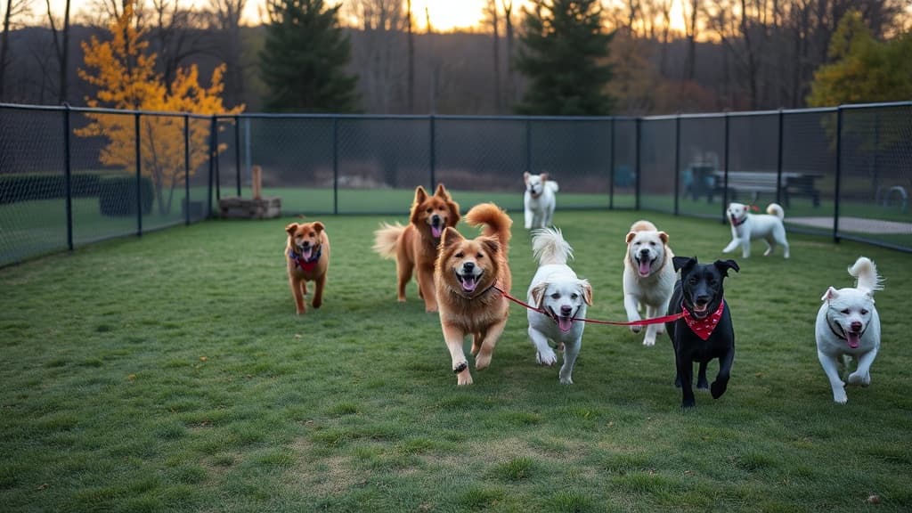 Lezama Family Happy Tails Dog Park dog park in Laconia, NH