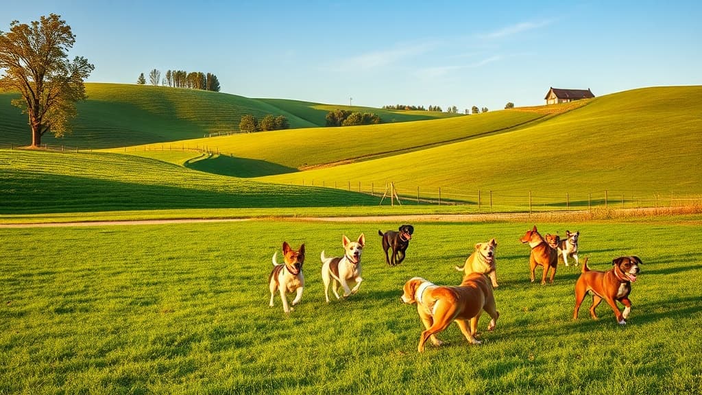 Area 1 dog park in Town of Aztalan, WI