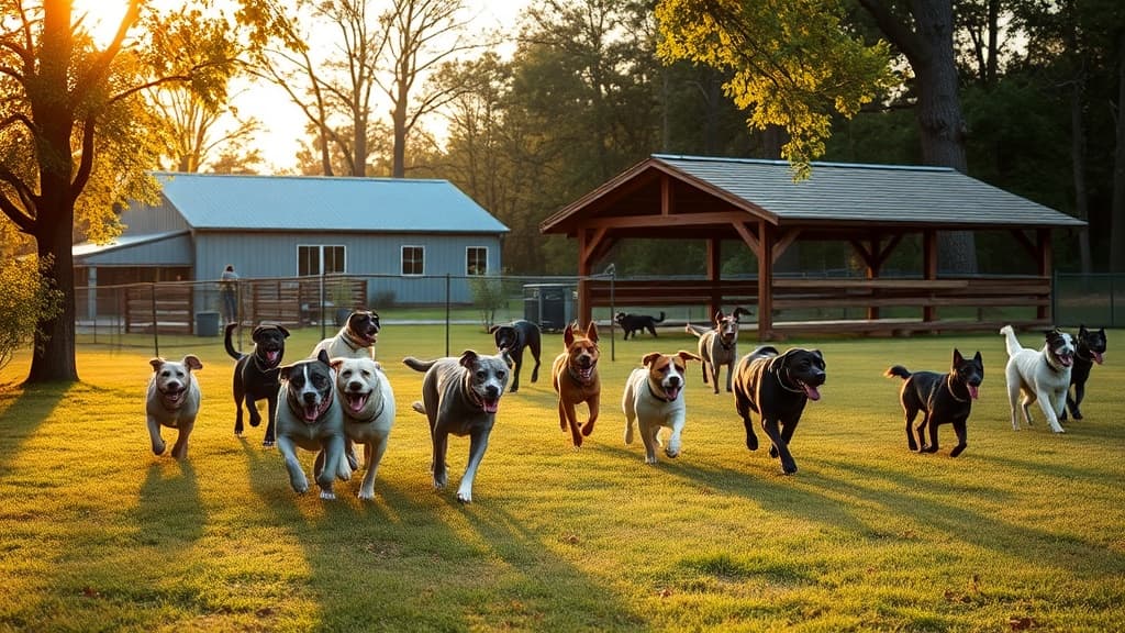 Kamp K9 dog park in New Bern, NC