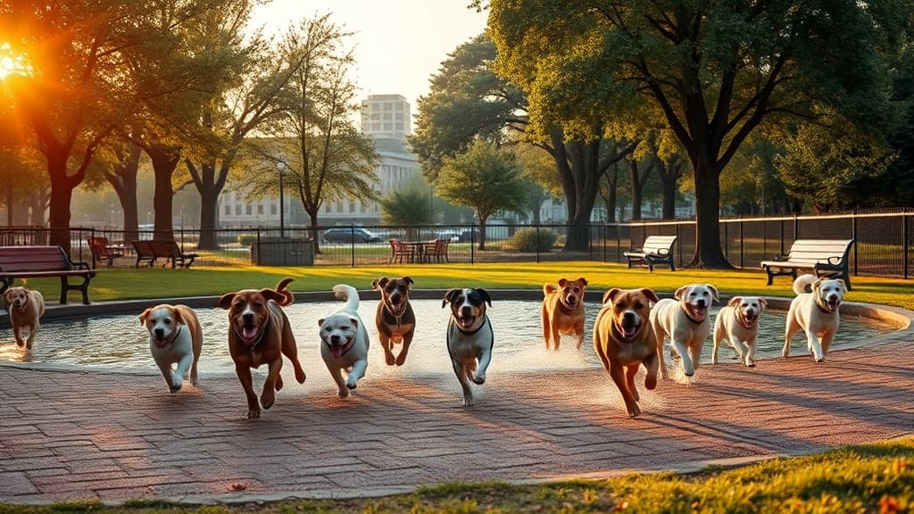 Ellicott Island Bark Park dog park in Tonawanda, NY