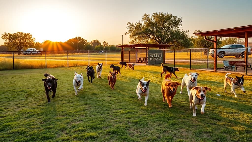 Bark Park dog park in Houston, TX