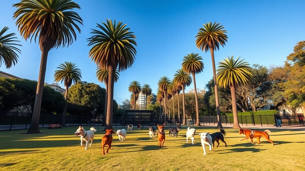 Daggett Plaza Dog Run dog park in San Francisco, CA