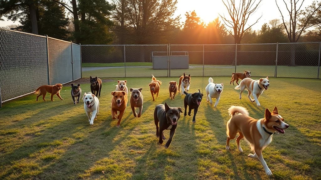 Dog Park at LeBauer Park dog park in Greensboro, NC