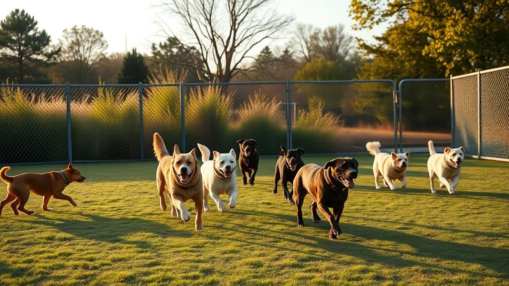 Dog Park at Ed L. Leathers Community Park dog park in Somerville, MA