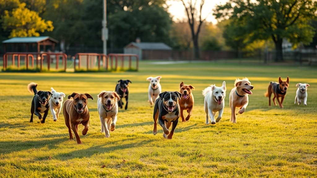Bark Park dog park in Ottawa, KS