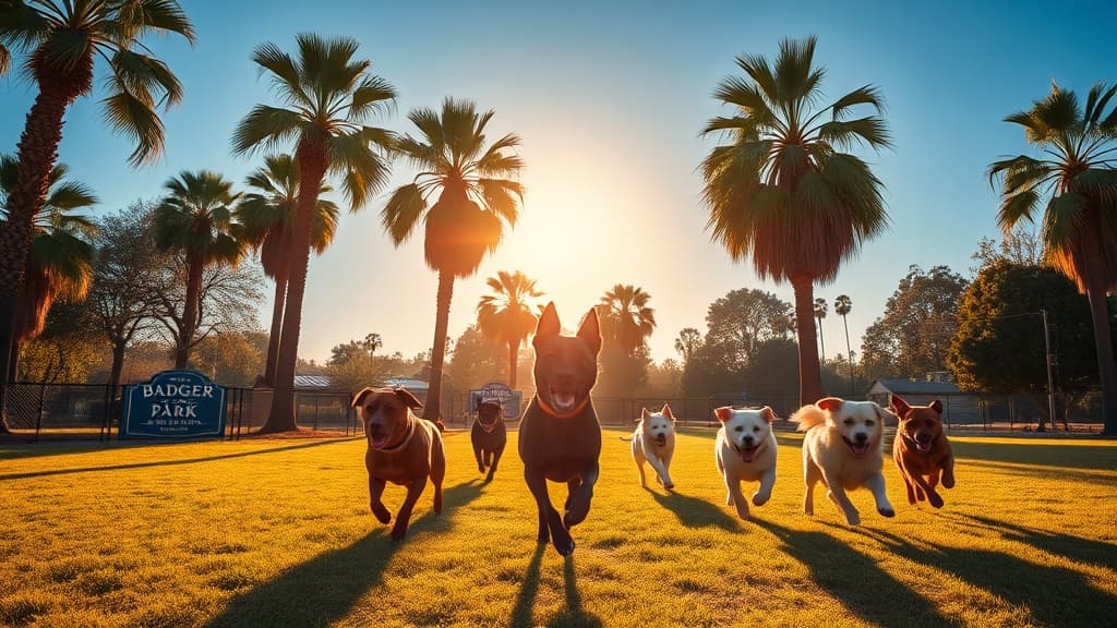 Badger Dog Park dog park in Healdsburg, CA