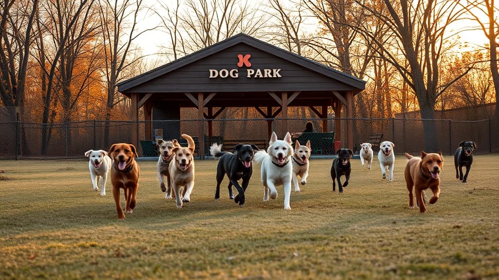 Bar K dog park in Saint Louis, MO