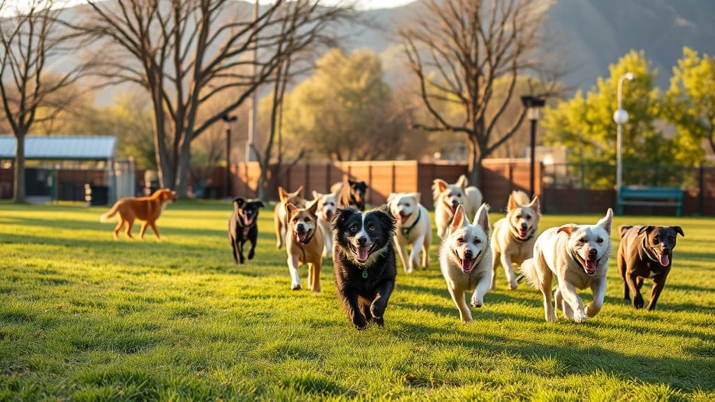 Bark Park dog park in Sandy, UT