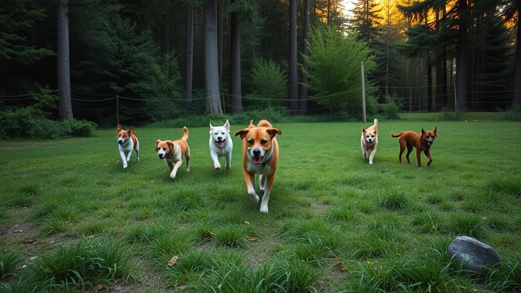 Pet exercise area dog park in Unknown, OR