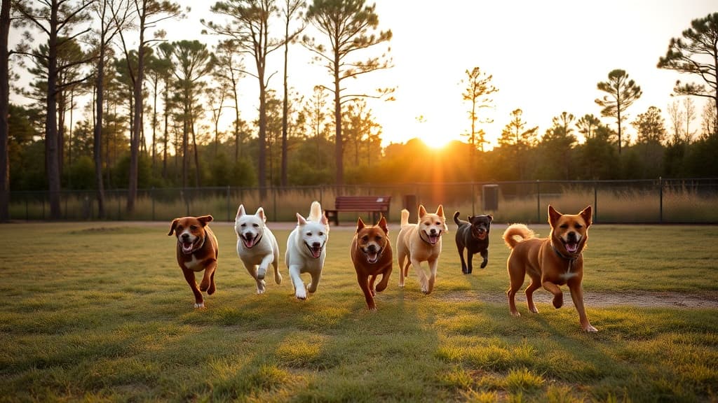 Golden Isles Rest Area dog park in Brunswick, GA