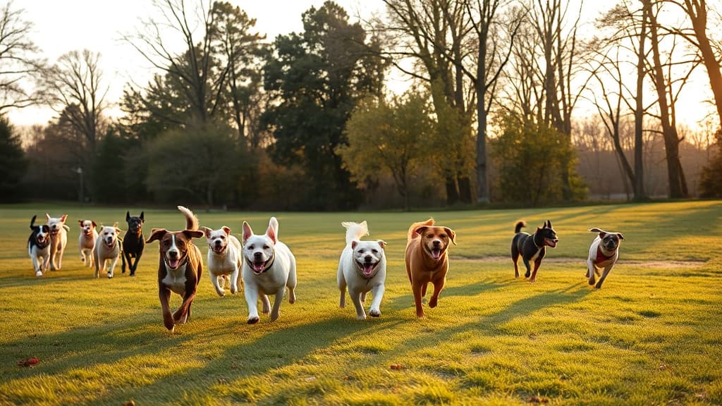 Walker Park dog park in Newton, MA