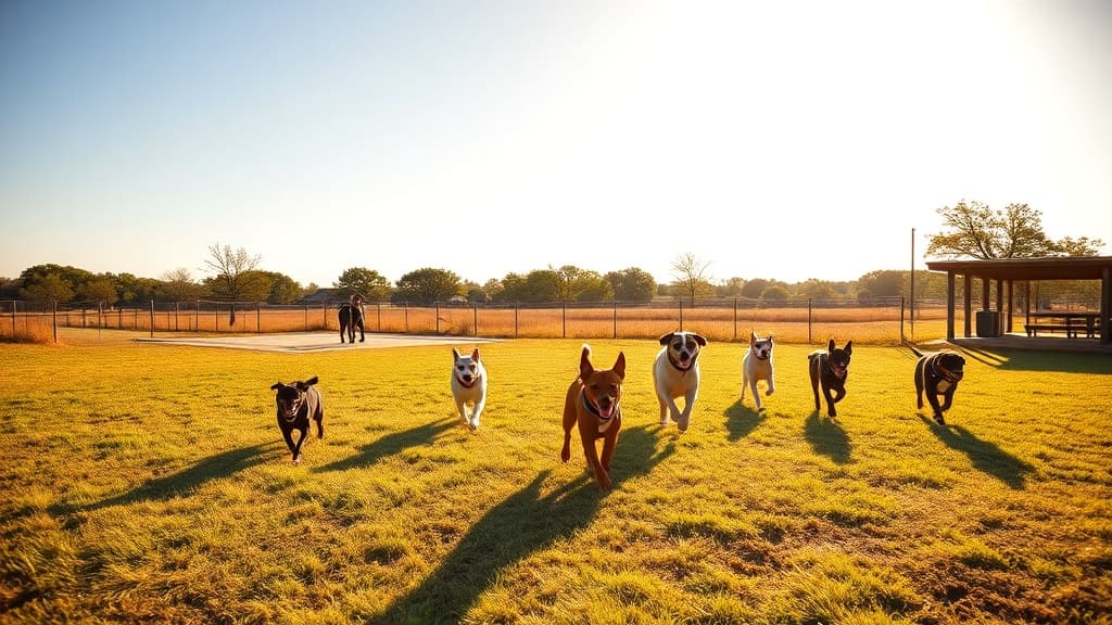 Bush Central Barkway dog park in Richardson, TX