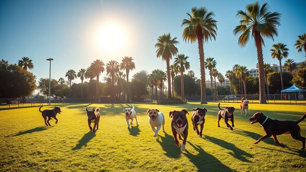 LAPD Lawn Park dog park in Los Angeles, CA