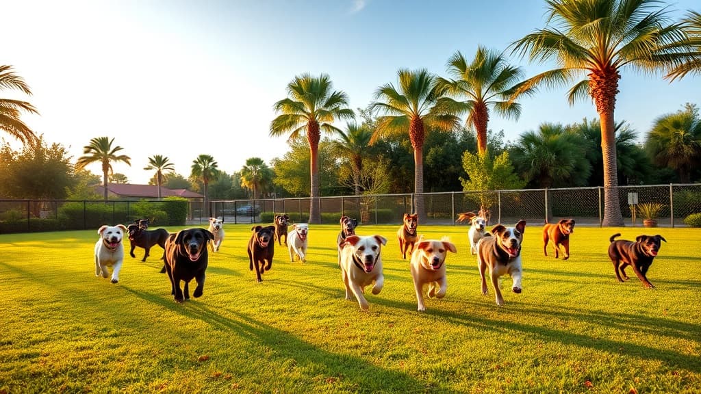 Large Dog Park dog park in Esplanade Golf & Country Club, FL