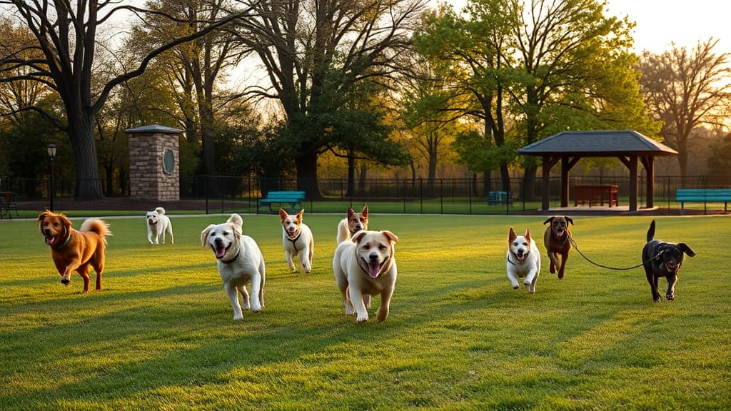Mark Twain Park dog park in Royal Oak, MI